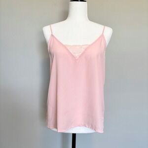 Hollister Women's Small Cami V-Neck Pink Lace Coquette Fairy Feminine Y2K Lover